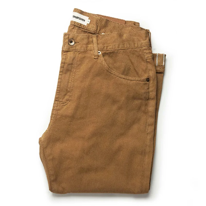 Relaxed Street Look The Slim All Day Pant in British Khaki Selvage