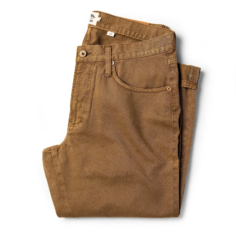 Soft Classics The Slim All Day Pant in Rustic Oak Organic Selvage