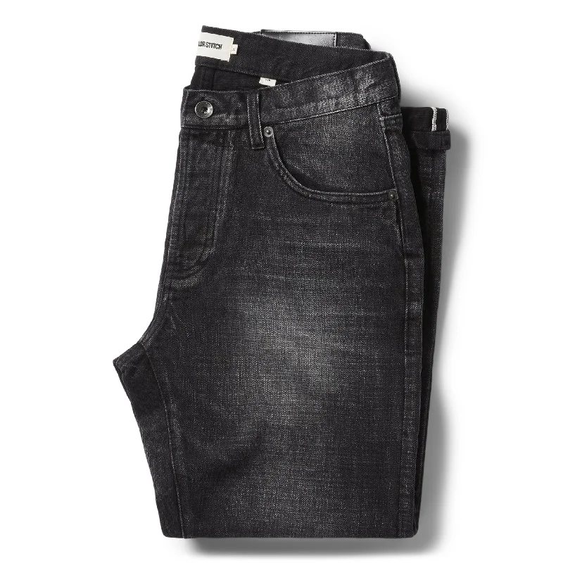 Soft Fitwear The Slim Jean in Black 3-Month Wash Selvage