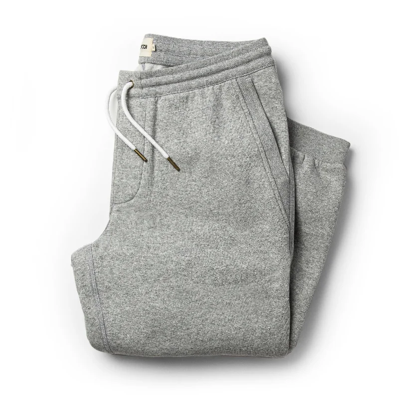 Timeless Fitwear The Heavy Bag Pant in Heather Grey Fleece