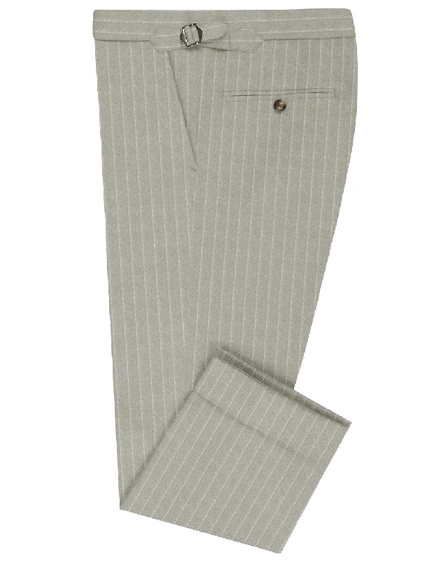 Simplistic Basics VBC Double Stripes Light Grey Flannel Pants