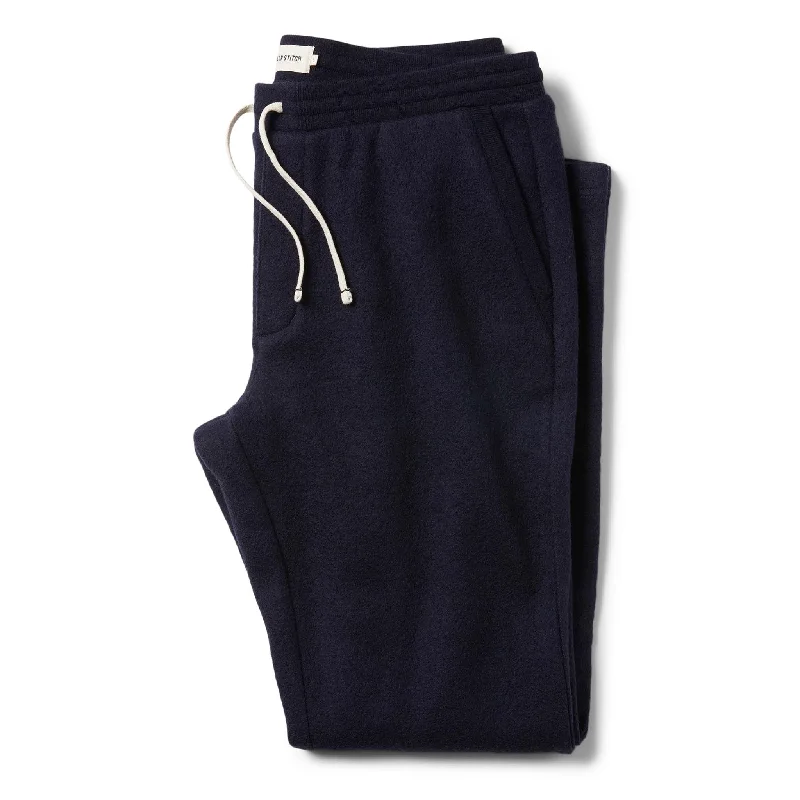 Classic Casualwear The Weekend Pant in Navy Boiled Wool